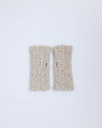 Bouclé Knit Gloves