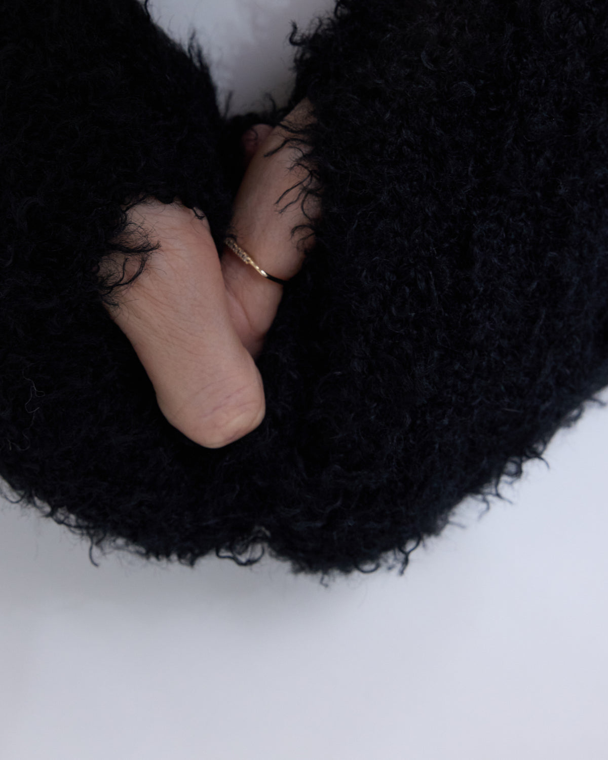 Bouclé Knit Gloves