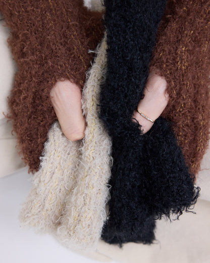 Bouclé Knit Gloves
