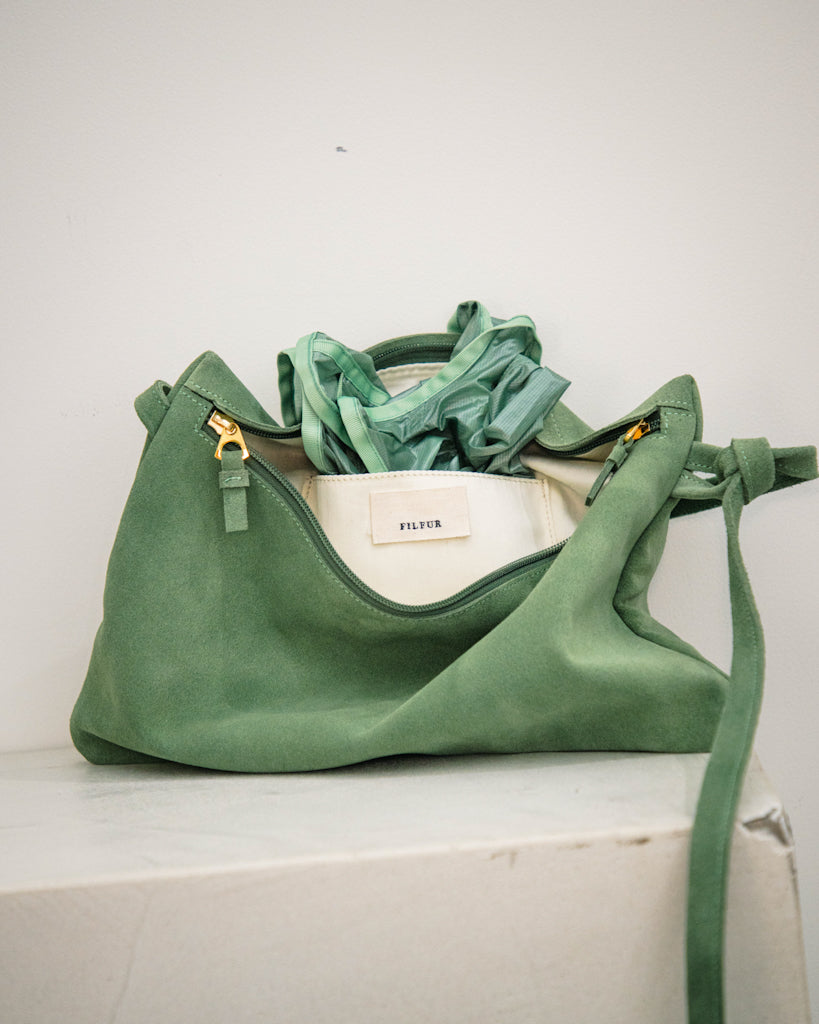 -Re:order- Unbuckle Suede Bag (suede/4colors)