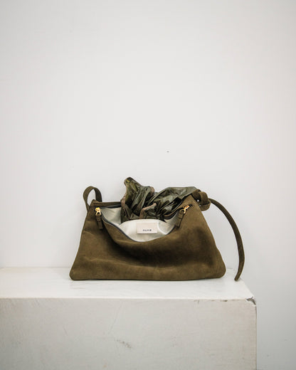 -Re:order- Unbuckle Suede Bag (suede/4colors)