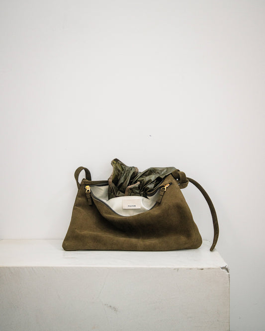 -Re:order- Unbuckle Suede Bag (suede/4colors)